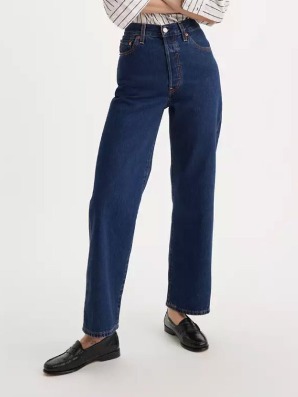 Levi's® Premium Ribcage Straight Ankle Women's Jeans in Noe Dark Mineral Sz 26